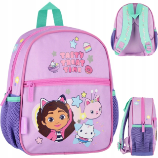 Jednokomorový batoh do škôlky Cat's House Gabi Starpak pre dievčatá Odtiene ružovej, Multicolor